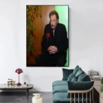 Affiche graphique de Johnny Hallyday pour collectionneurs
