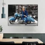 Affiche artistique de Johnny Hallyday en édition limitée