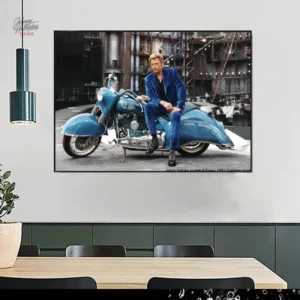 Affiche artistique de Johnny Hallyday en édition limitée