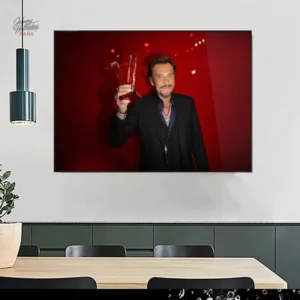 Affiche collector de Johnny Hallyday pour les fans
