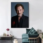 Affiche inspirée de Johnny Hallyday, icône de la musique