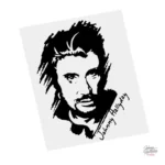 Autocollant Johnny Hallyday - Décoration originale