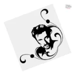 Autocollant Johnny Hallyday - Cadeau pour fans