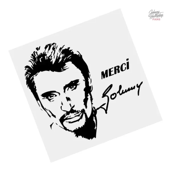 Autocollant Johnny Hallyday - Édition limitée