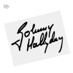 Autocollant Johnny Hallyday - Style rétro