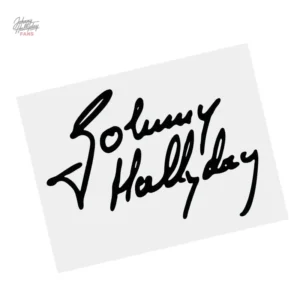 Autocollant Johnny Hallyday - Style rétro