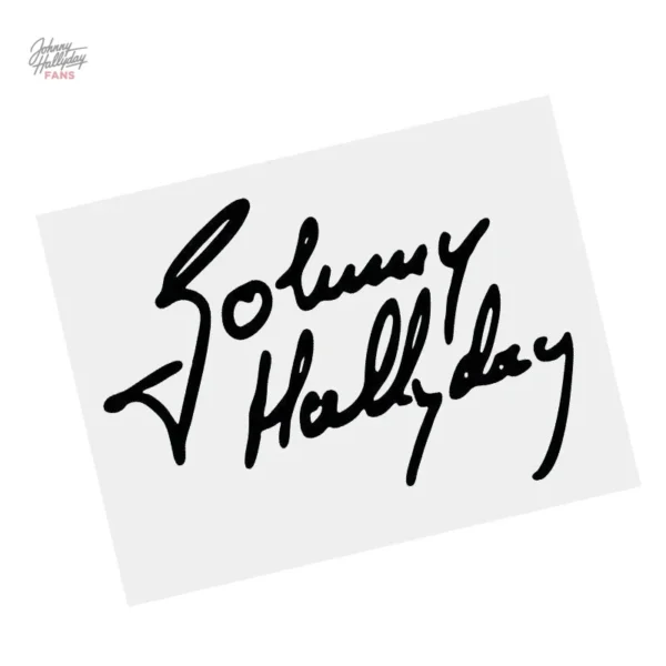 Autocollant Johnny Hallyday - Style rétro