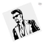 Autocollant Johnny Hallyday - Design unique