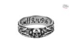 Bague crâne Johnny Hallyday, symbole de rock et de rébellion