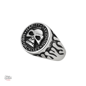 Bague Johnny Hallyday en style Harley Davidson