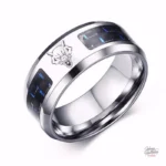 Bague Loup Johnny Hallyday - version dorée