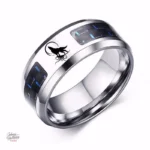 Bague Johnny Hallyday - modèle noir élégant