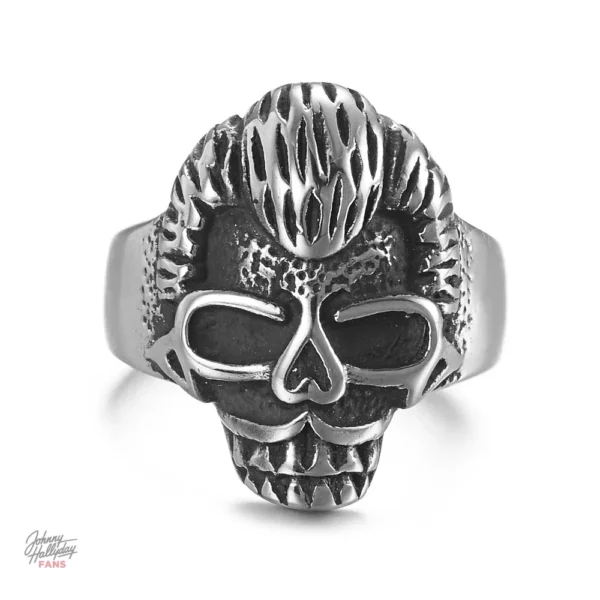Bague inspirée par Johnny Hallyday, style rock