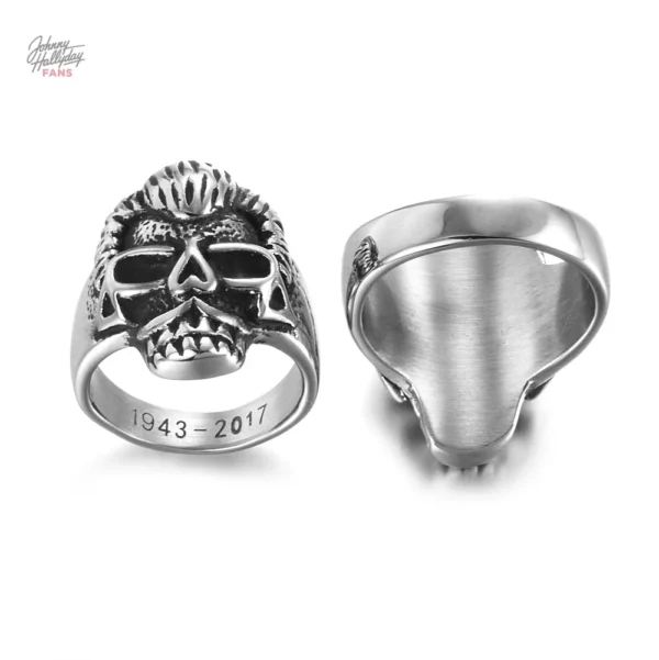 Bague tendance avec un design rock et élégant