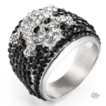 Bague en zircons inspirée par Johnny Hallyday