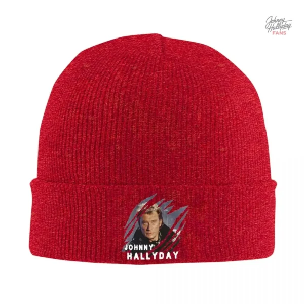 Bonnet Johnny Hallyday modèle 3 en bleu