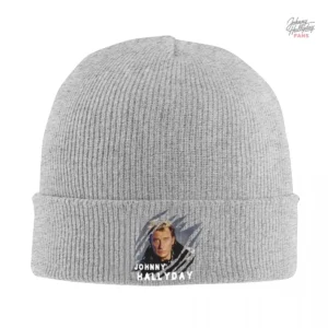 Bonnet Johnny Hallyday modèle 3 en gris