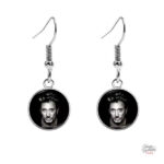 Modèle 5 : Boucles d'oreilles Johnny Hallyday stylées
