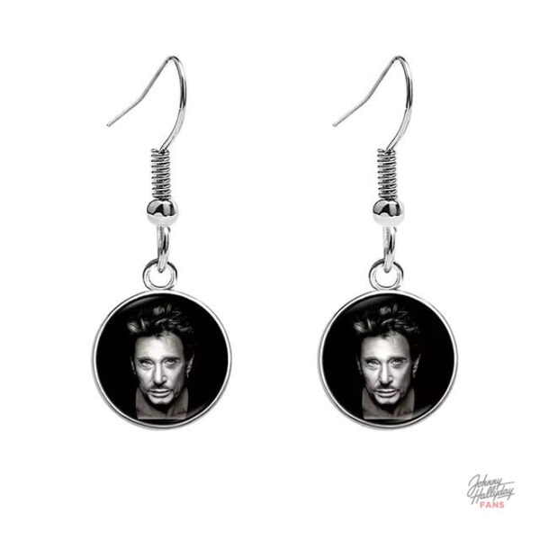 Modèle 5 : Boucles d'oreilles Johnny Hallyday stylées