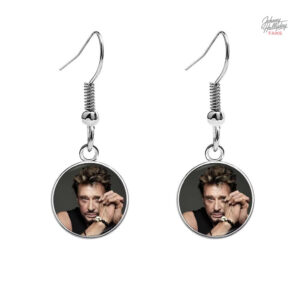 Modèle 1 : Boucles d'oreilles Johnny Hallyday