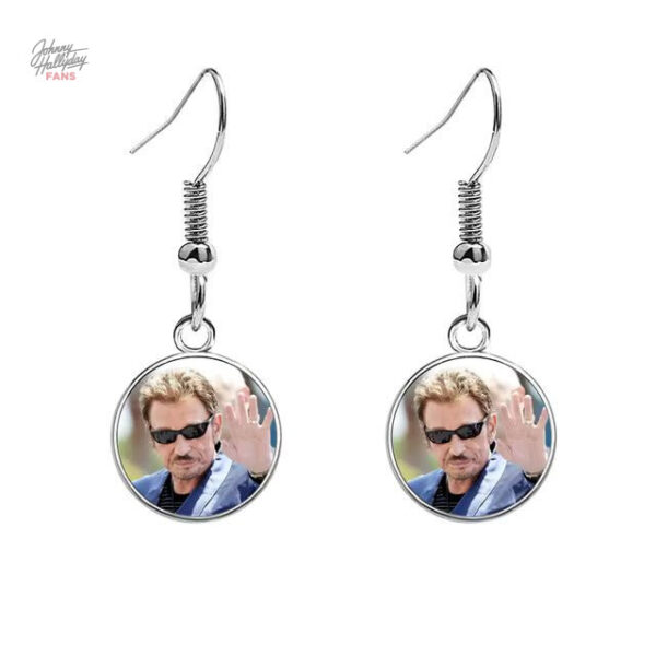 Modèle 4 : Boucles d'oreilles hommage à Johnny