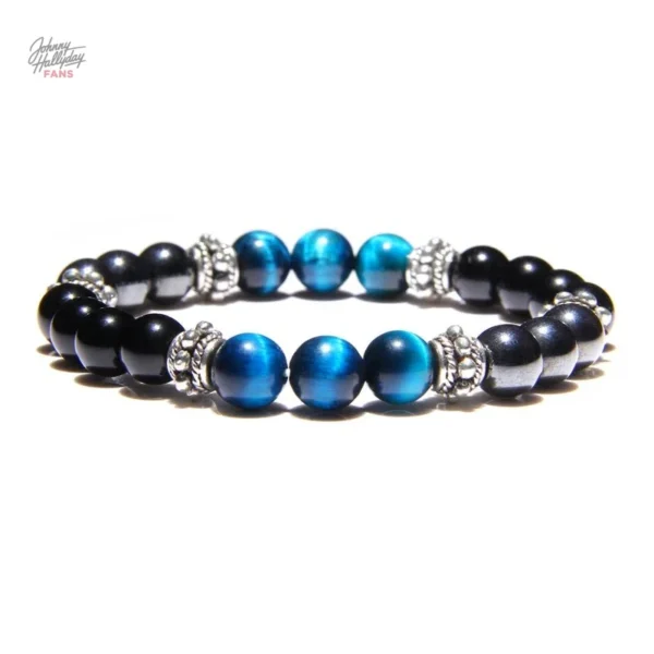 Bracelet de perles Johnny Hallyday - modèle unique