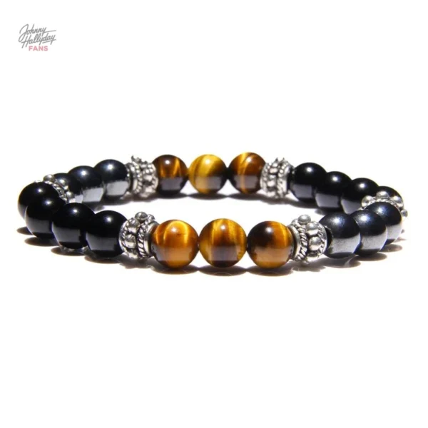 Bracelet Johnny Hallyday - perles colorées
