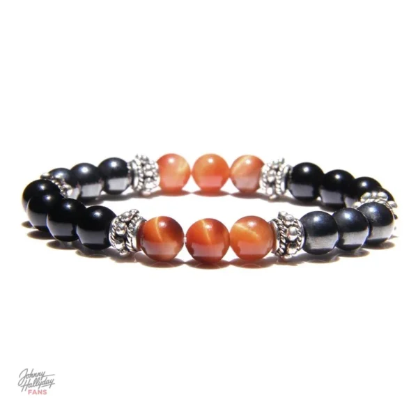 Bracelet Johnny Hallyday - modèle classique en perles