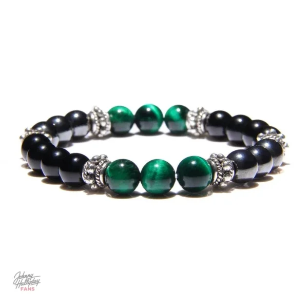 Bracelet de perles - hommage à Johnny Hallyday