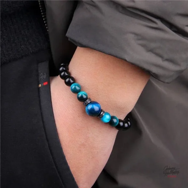 Bracelet de perles - Accessoire unique Johnny Hallyday