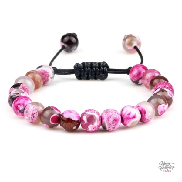 Bracelet Johnny Hallyday - perles de qualité, look chic
