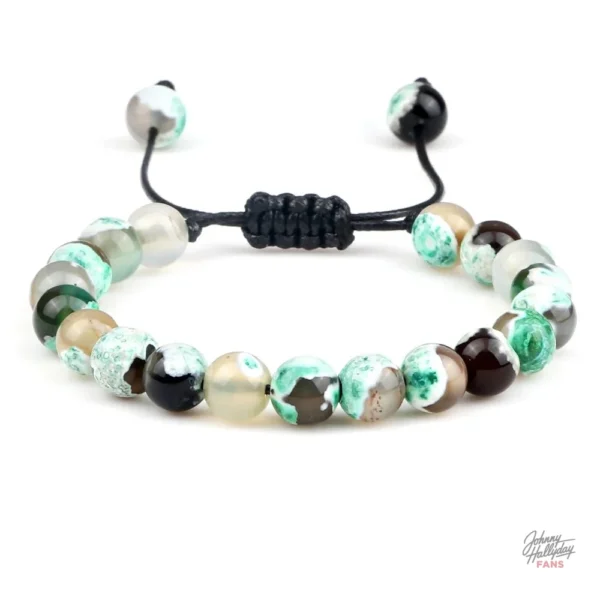 Bracelet de perles Johnny Hallyday - modèle classique - vue 2