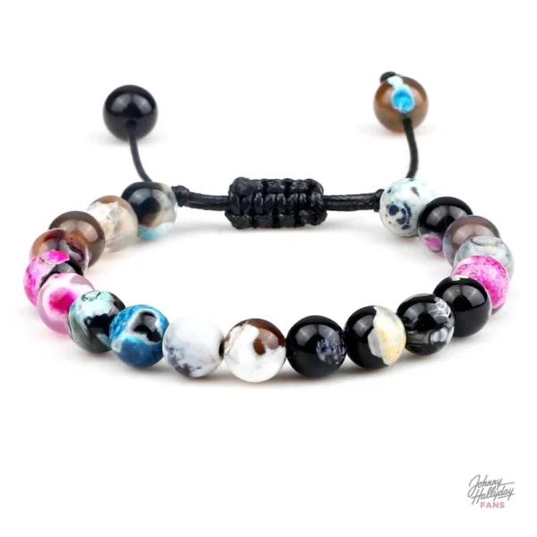 Bracelet de perles Johnny Hallyday - modèle classique - vue 4