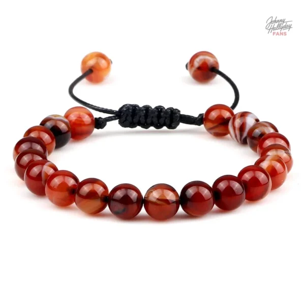 Bracelet de perles Johnny Hallyday - modèle classique - vue 5