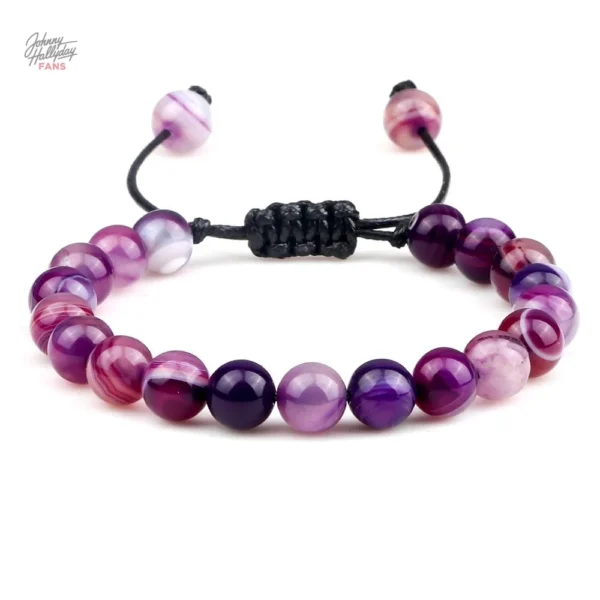 Bracelet de perles Johnny Hallyday - modèle classique - vue 7
