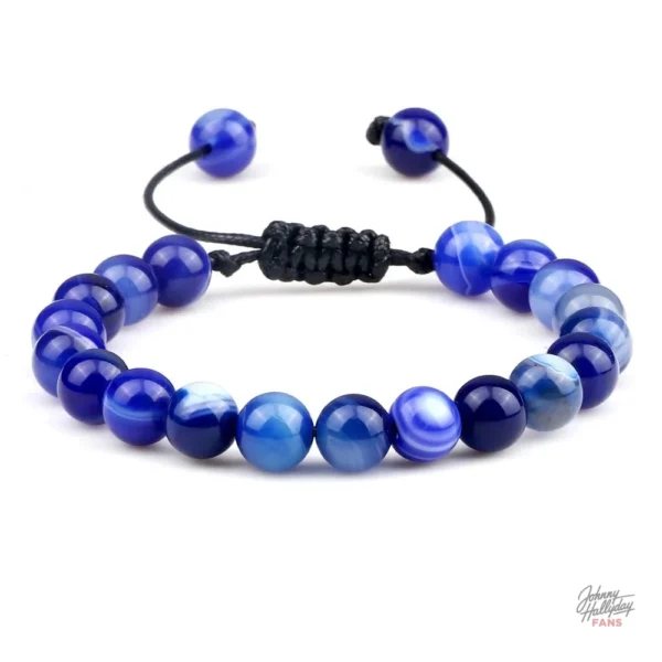 Bracelet de perles - modèle exclusif Johnny Hallyday