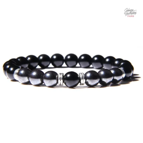 Bracelet de perles - Modèle inspiré de Johnny Hallyday