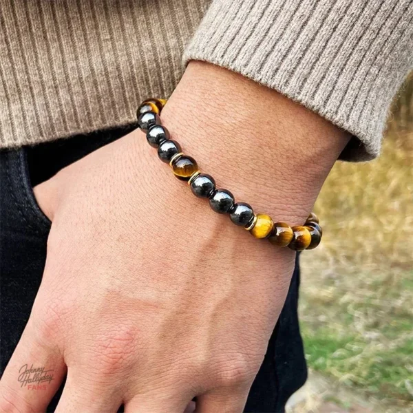 Bracelet de perles - Collection spéciale Johnny Hallyday
