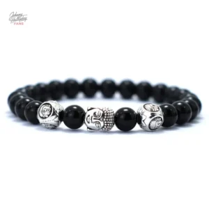 Bracelet Bouddha Johnny Hallyday modèle noir