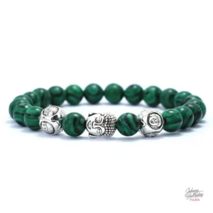 Bracelet de perles Johnny Hallyday en bleu