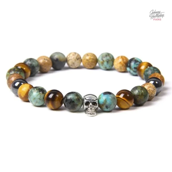 Bracelet de perles - crâne et style iconique