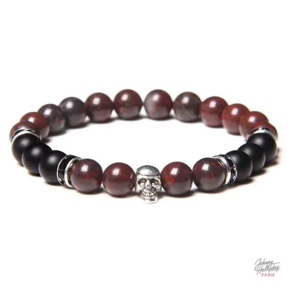 Bracelet Johnny Hallyday Crâne - modèle unique - vue 2
