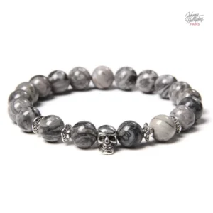 Bracelet crâne Johnny Hallyday - style audacieux