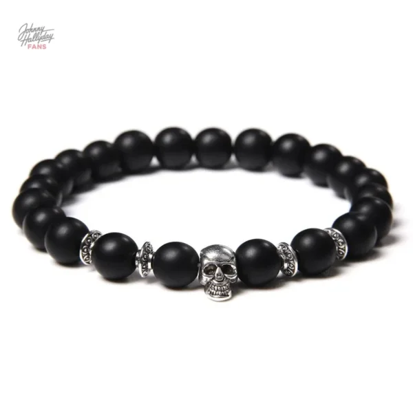 Bracelet perles Johnny - inspiration rock