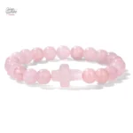 Bracelet de perles Croix Johnny Hallyday design 3