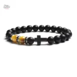 Bracelet Johnny Hallyday, perles élégantes