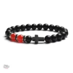 Bracelet Croix Johnny Hallyday, look moderne