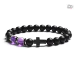 Bracelet perles, accessoire Johnny Hallyday