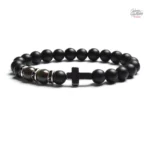 Bracelet de perles, design inspiré Johnny Hallyday
