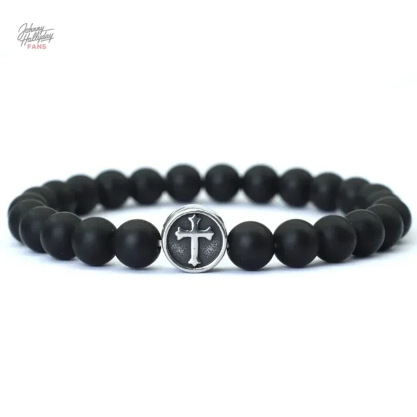 bracelet-de-perles-johnny-hallyday-croix-5-modeles-1 Bracelet de perles Johnny Hallyday avec croix